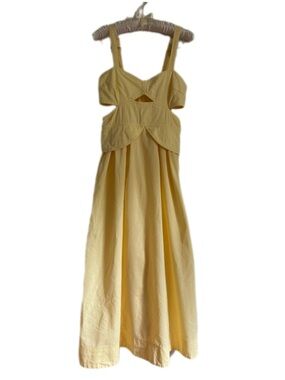 Fortunate One Yellow Cutout Women’s Sundress